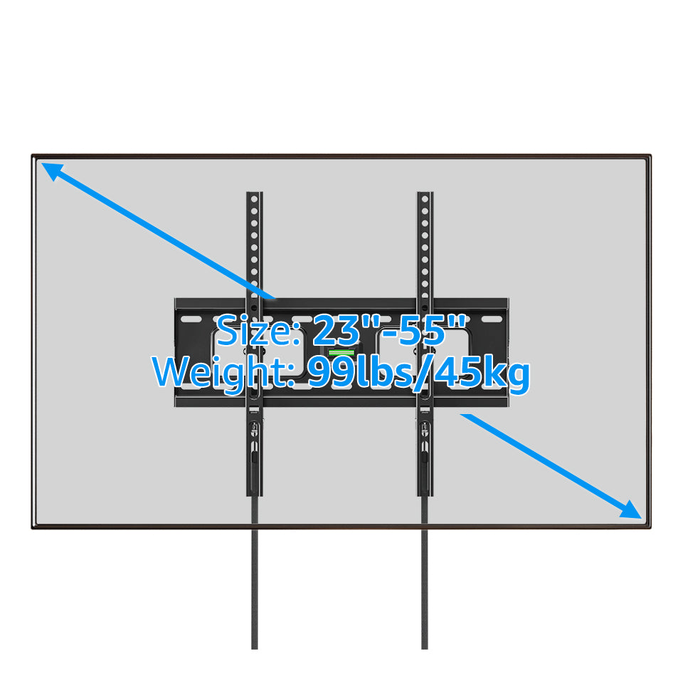 TV Mount Wall Bracket TV Rack Hold up to 45kg/99lbs 23-55inch Tilting MUT0073A-MT