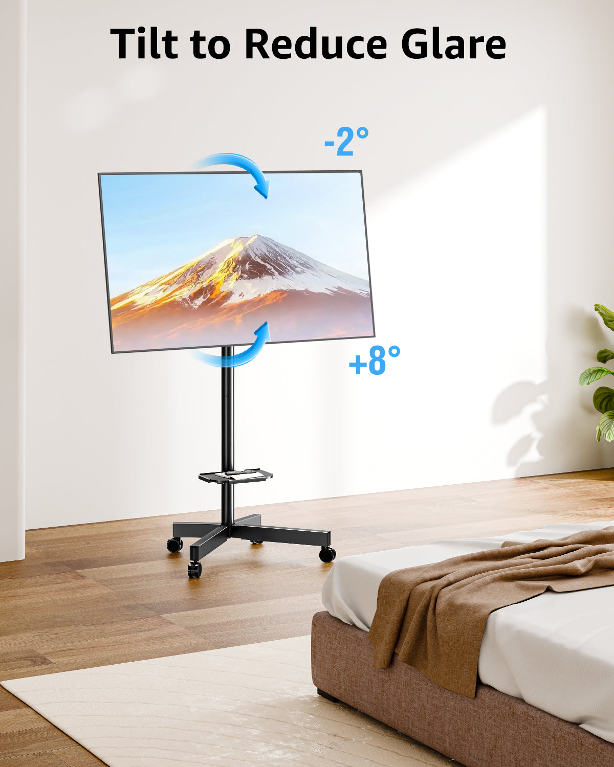 TV Stand Cart for 23-60 Inch MUT1114-B
