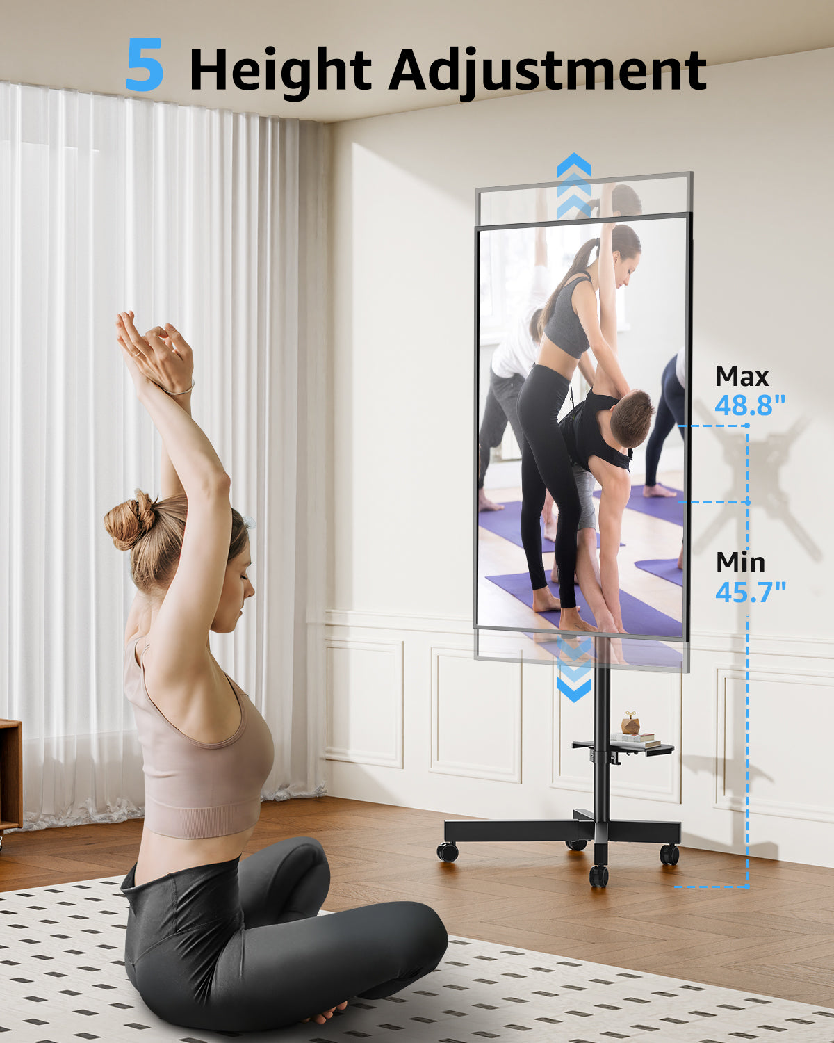 TV Stand Cart for 23-60 Inch MUT1114-B