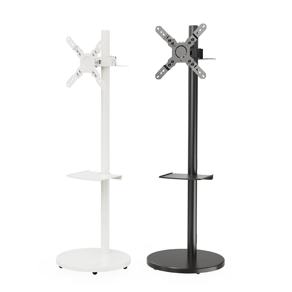 Monitor Floor Stand Hold Up To 15kg/33lbs TV Mount Cart MUT1101W