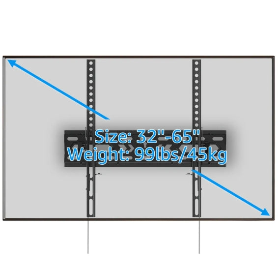 Tilt TV Wall Mount 32-65inch Wall Bracket Hold up to 45kg/99lbs MUT0069-T