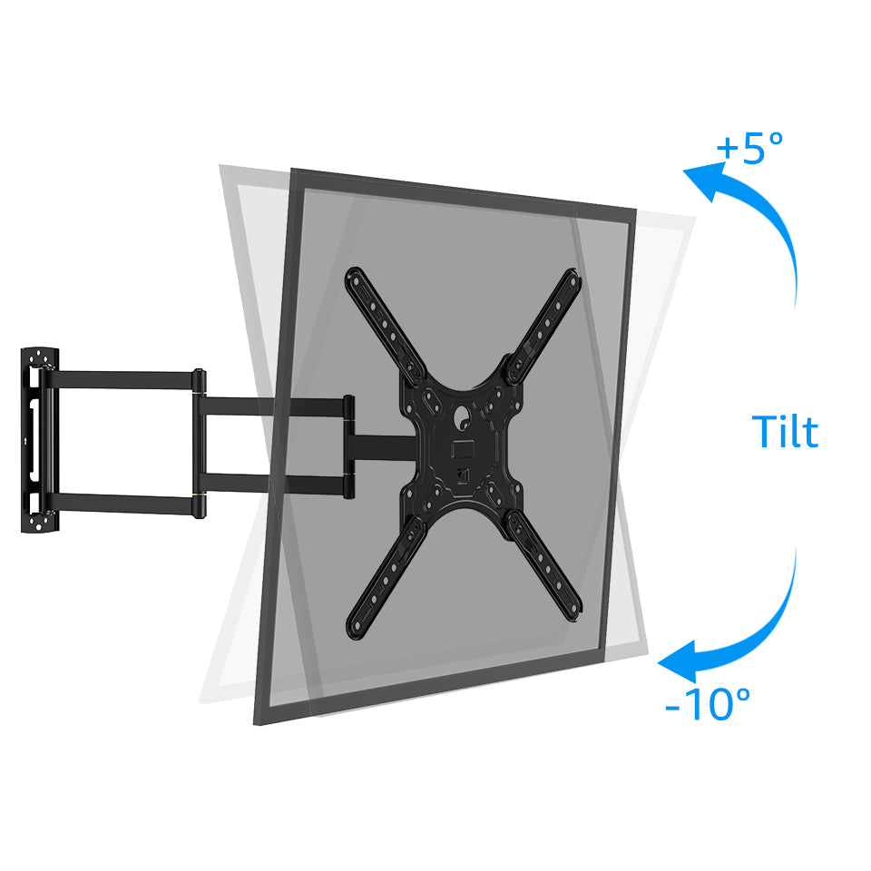 Full Motion Tv Mount Wall Bracket Long Arm for 20-55 Inch V490