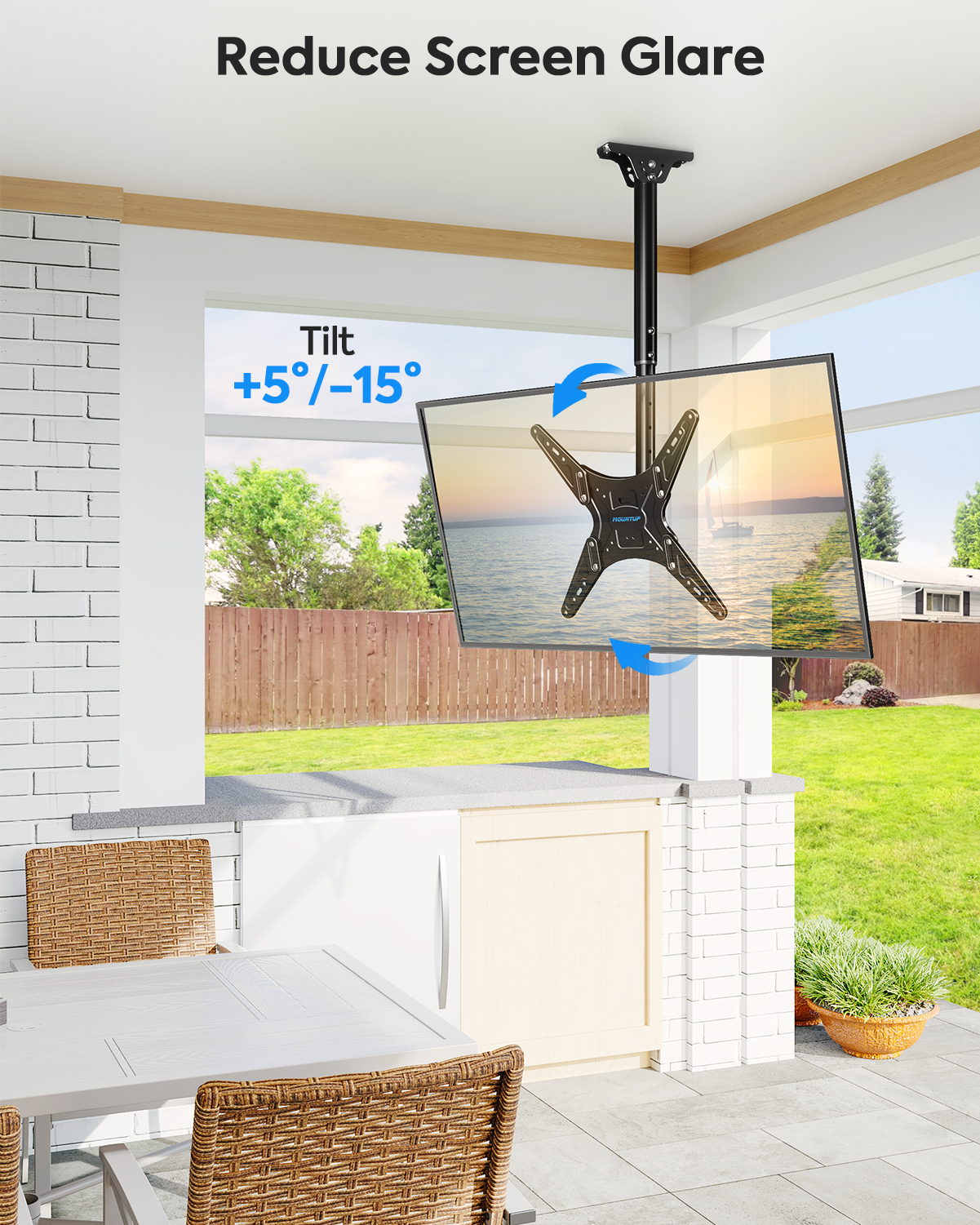 Outdoor Ceiling TV Mount for 32''-65'' TVs MUT0039-OD