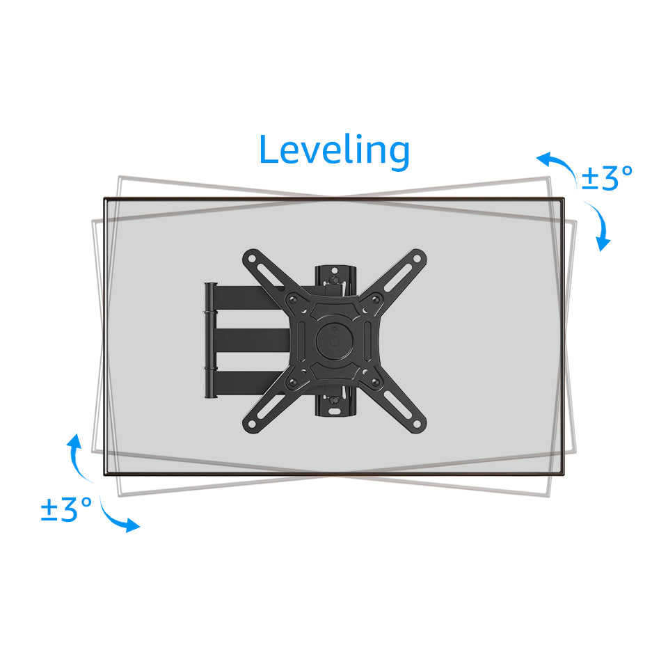 TV Wall Mount Bracket Full Motion 14-42inch Swivel E200