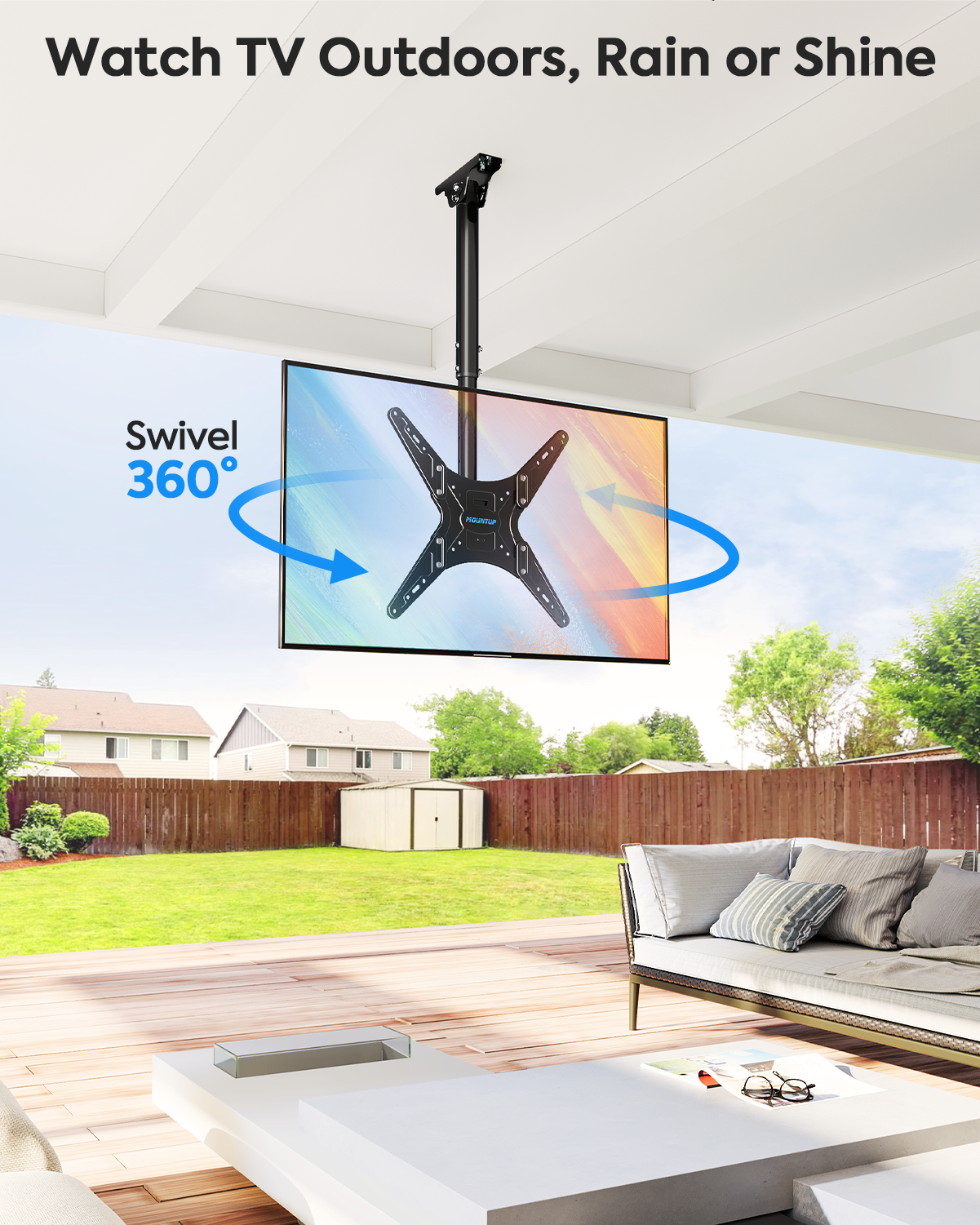 Outdoor Ceiling TV Mount for 32''-65'' TVs MUT0039-OD
