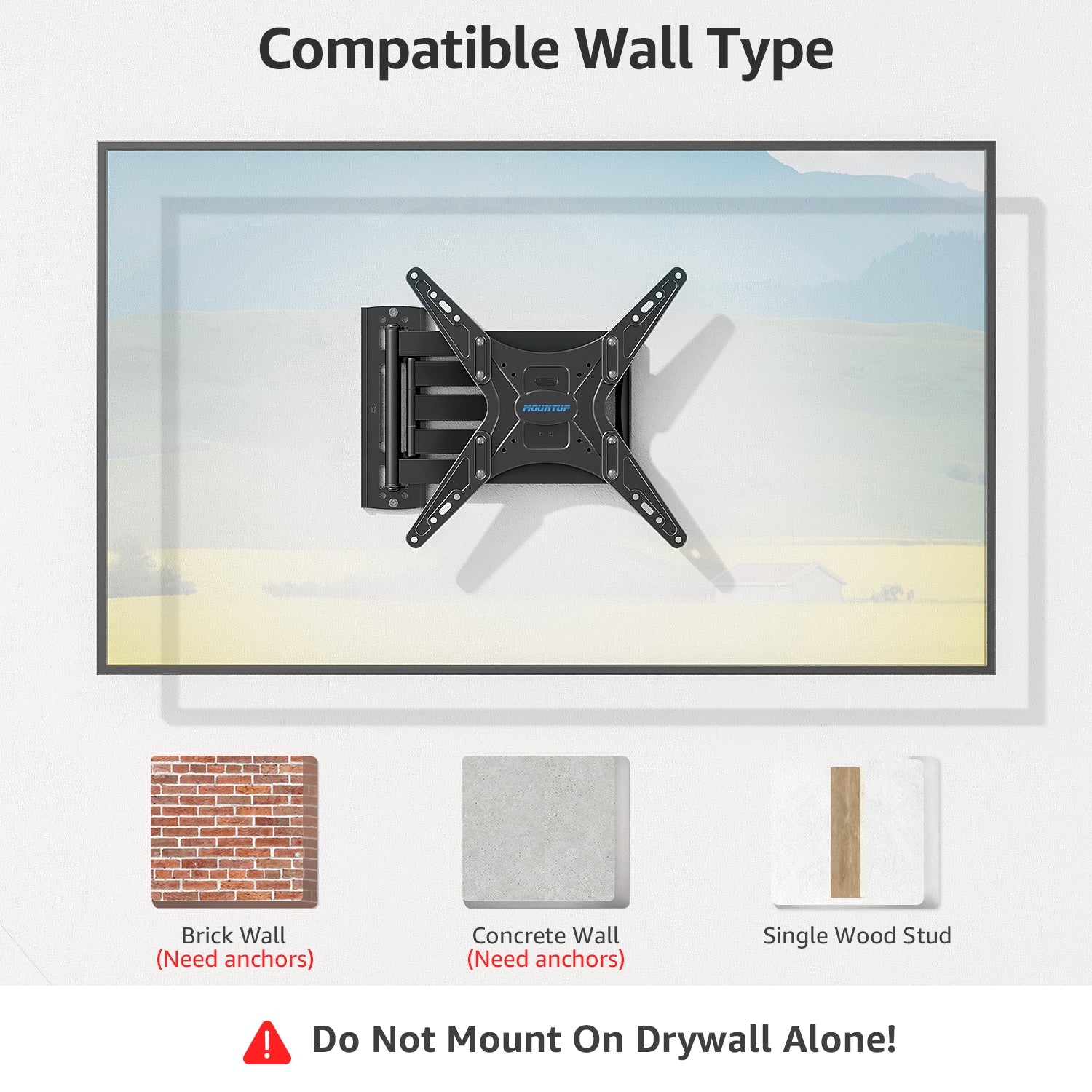 Outdoor Long Arm TV Wall Mount for 26''-65'' TVs MUT0047-OD