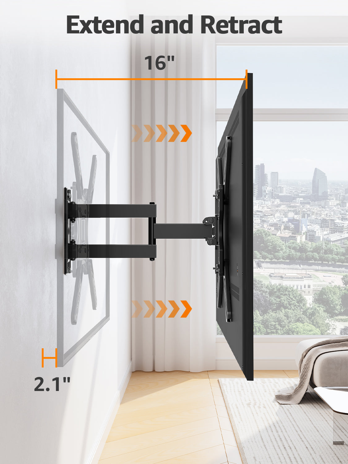 TV Wall Bracket Tv Swivel Mount Alloy Steel Wholesale Tv Mounts Holder 26-60inch MUT0074