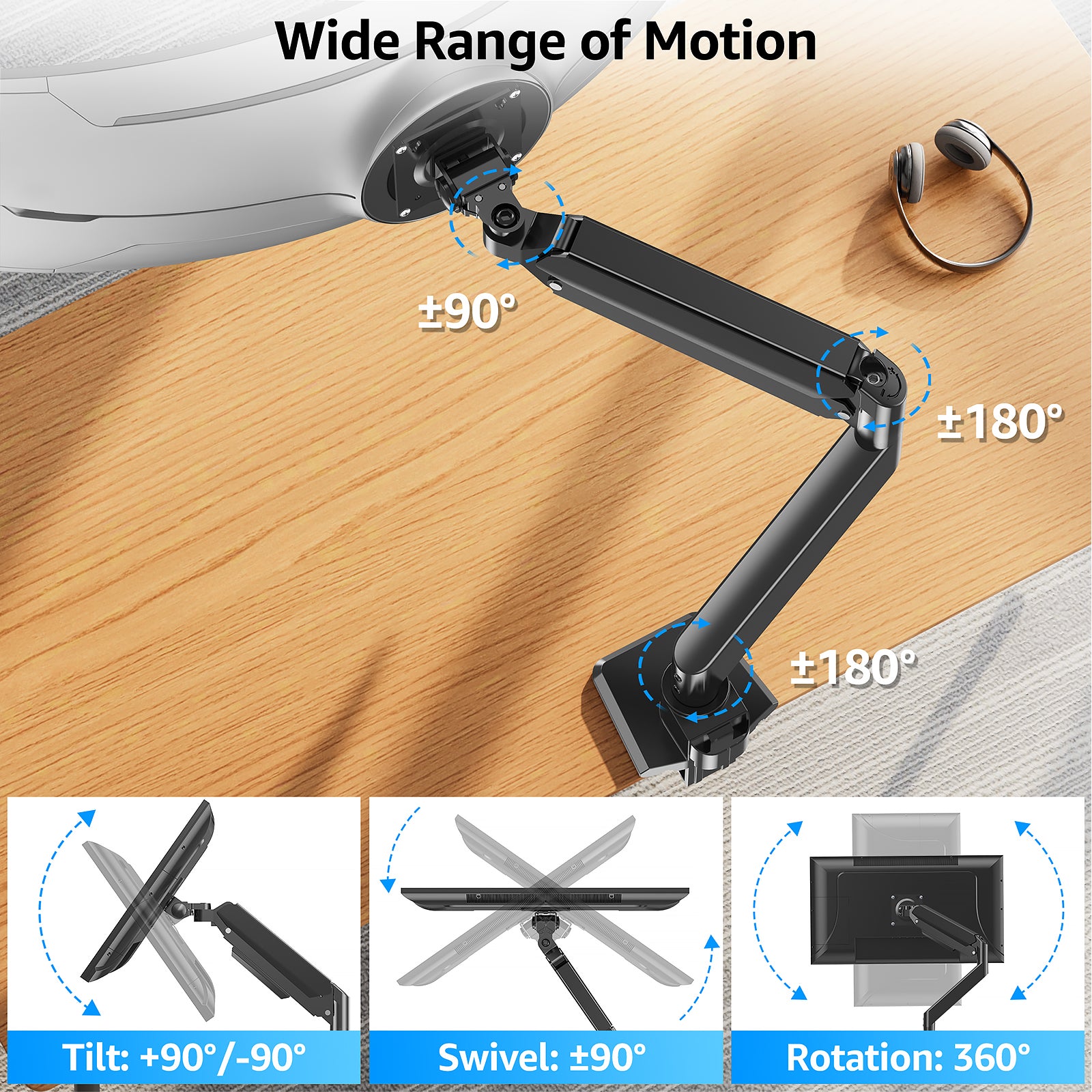 Monitor Arm Heavy Duty for 17''-49'' MUA3227