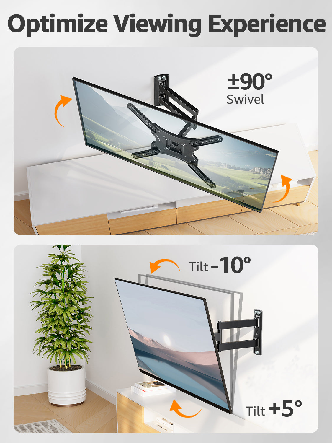 TV Wall Bracket Tv Swivel Mount Alloy Steel Wholesale Tv Mounts Holder 26-60inch MUT0074