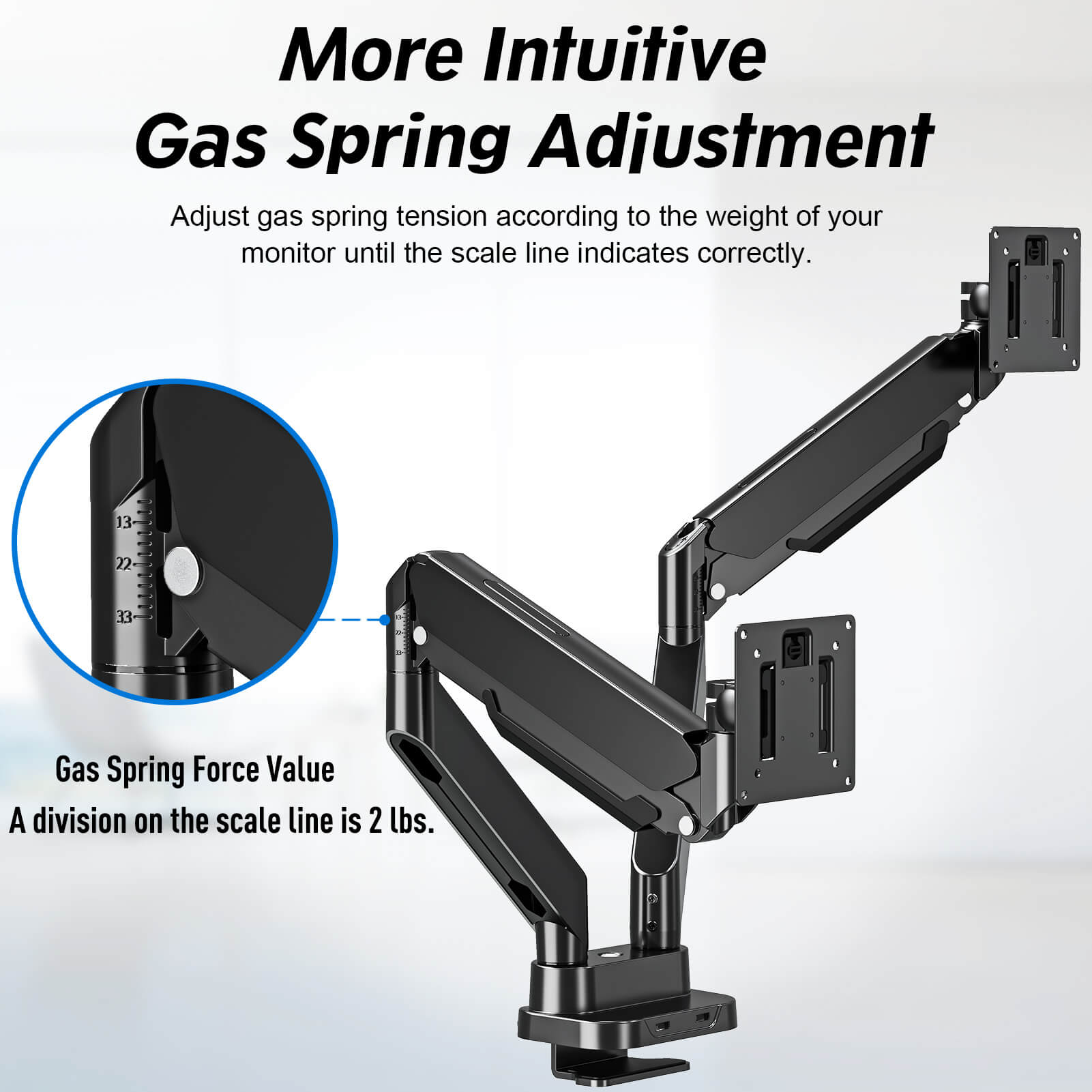 Dual Monitor Desk Mount for 13''-39'' Monitors MUA7006