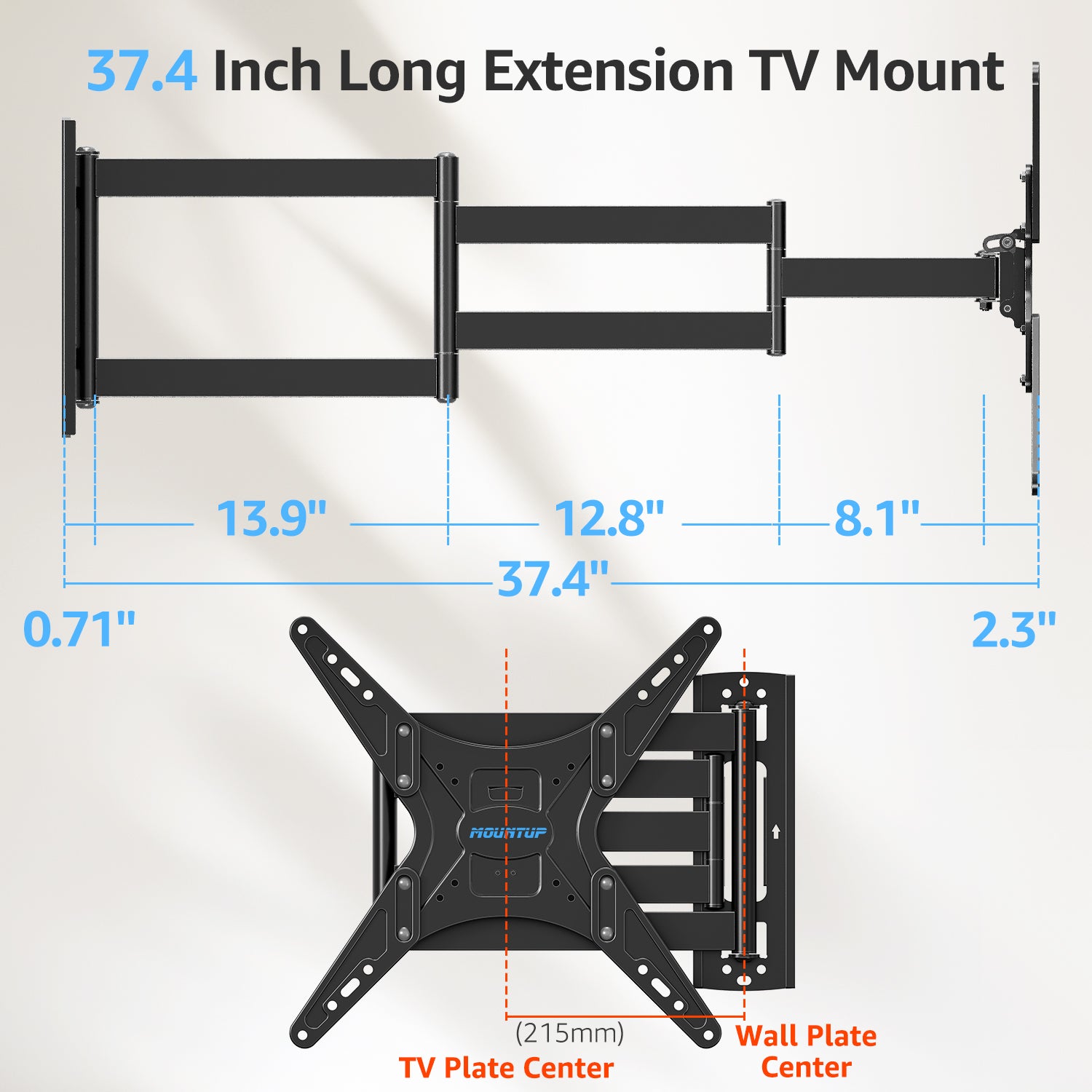 Outdoor Long Arm TV Wall Mount for 26''-65'' TVs MUT0047-OD