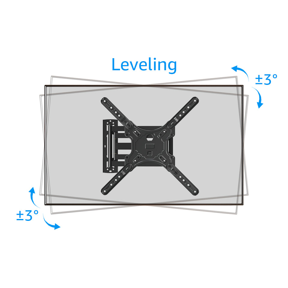 Full Motion Tv Mount Wall Bracket Long Arm for 20-55 Inch V490