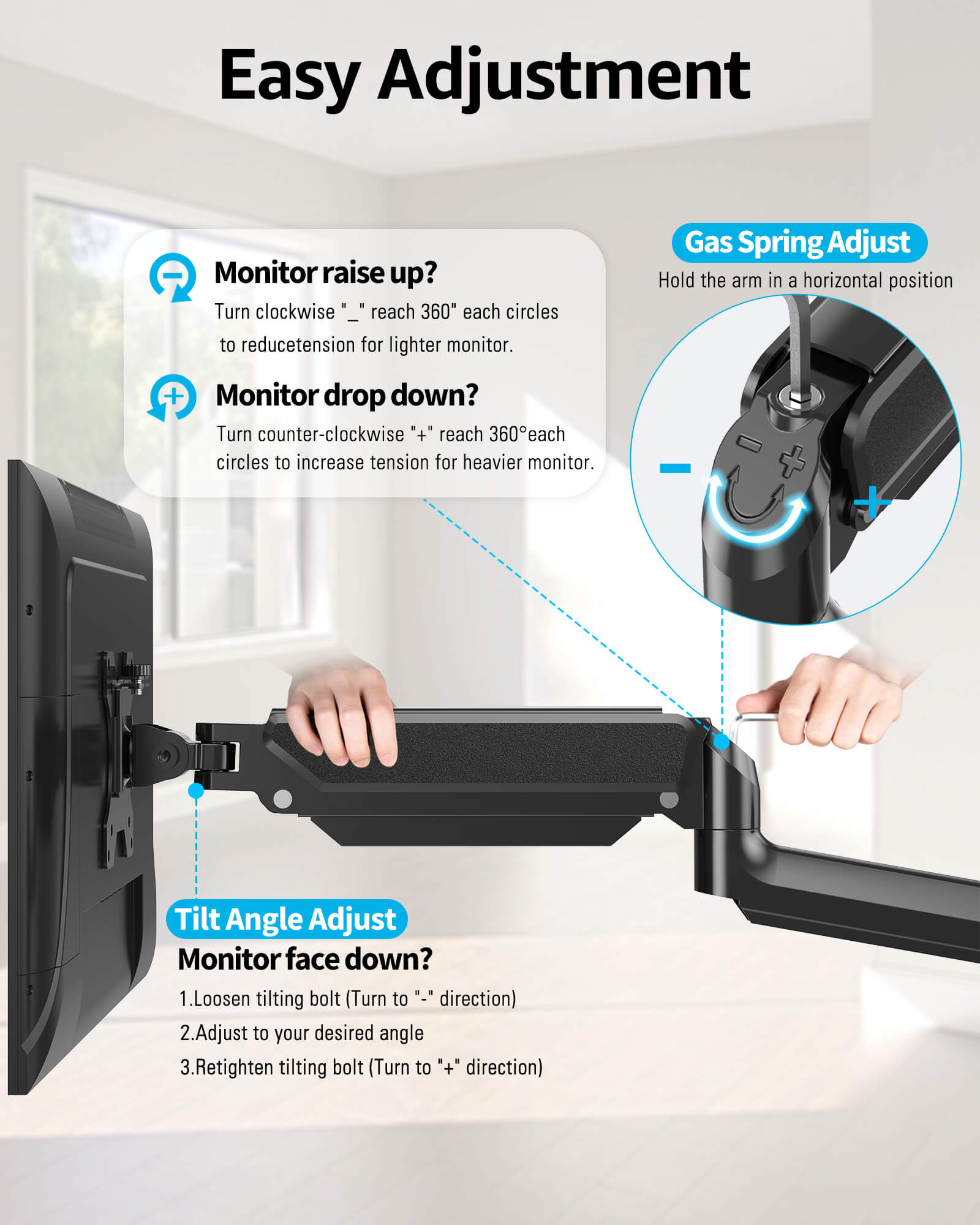 Single Monitor Wall Mount for Max 32'' Monitors MUA2003