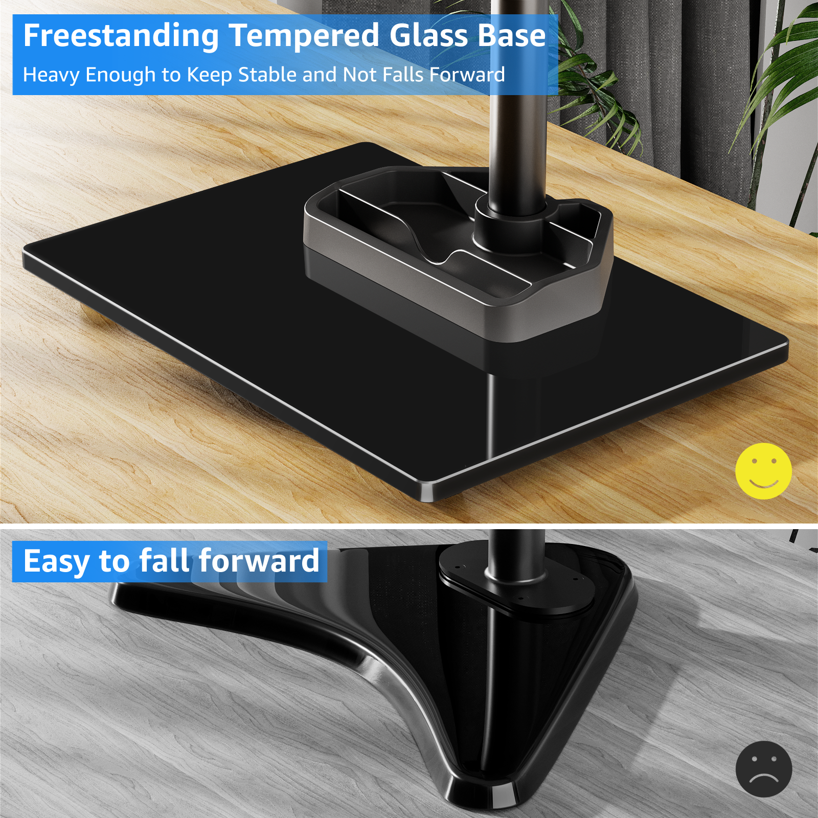 Dual Monitor Desk Stand for 13''-27’’ Monitors MUA1014