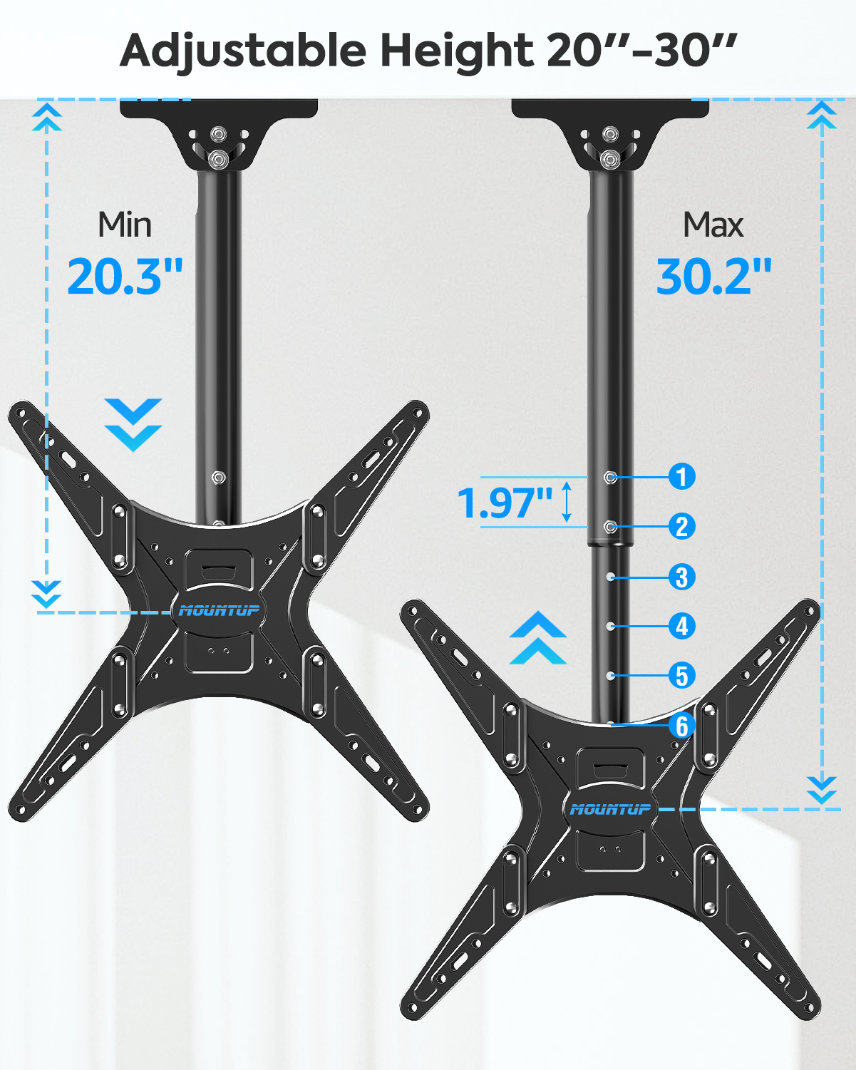 Outdoor Ceiling TV Mount for 32''-65'' TVs MUT0039-OD