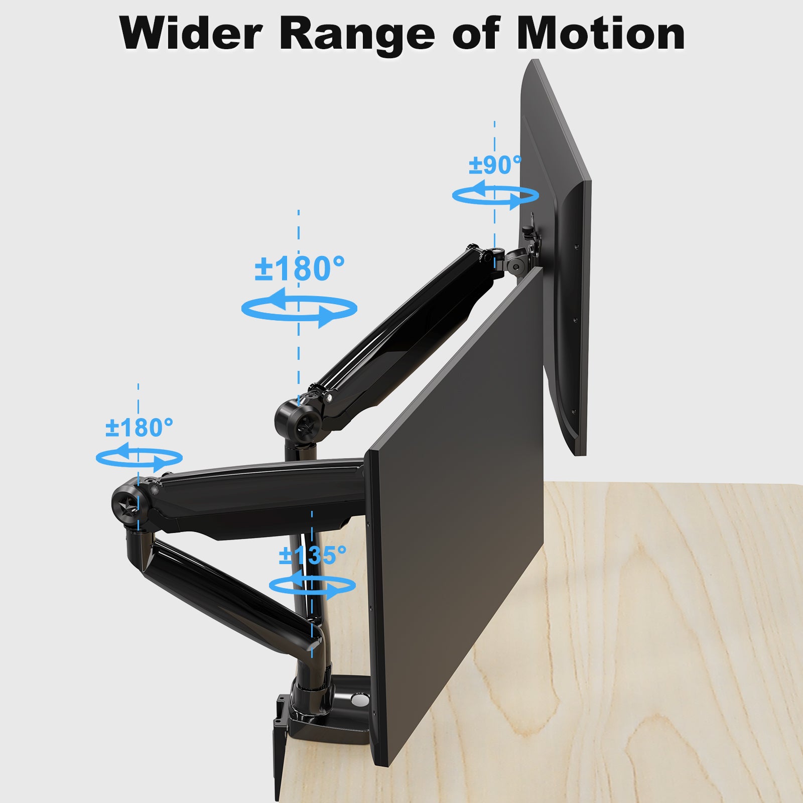 Ultrawide Dual Monitor Desk Mount for Max 35'' Monitors MUM-7002