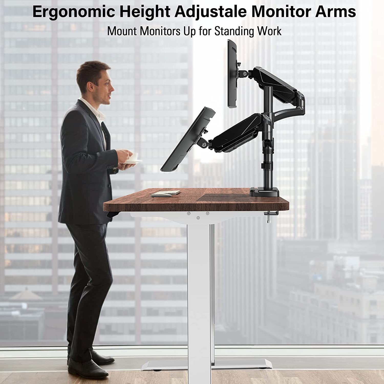 Dual Monitor Desk Mount for 17''-32'' Monitors MUA6004