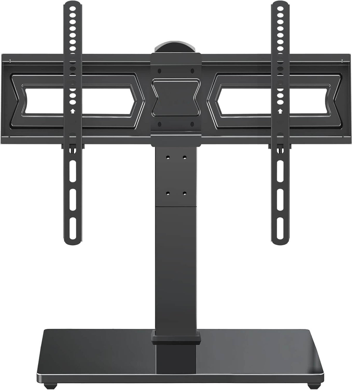 Freelift Universal Swivel TV Stand Base, Table Top TV Stand for Most 37-70 inch LCD LED Flat Screen TVs, Height Adjustable TV Mount Stand with Tempered Glass Base, VESA 600x400mm, Holds up to 88 lbs.