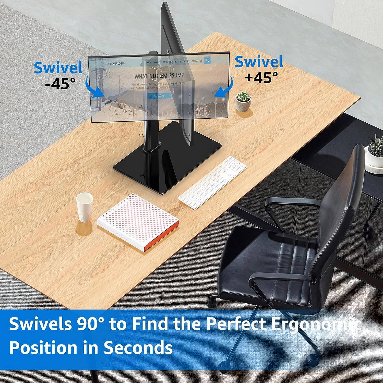 Single Monitor Desk Stand for 13''-32’’ Monitors MUA1003