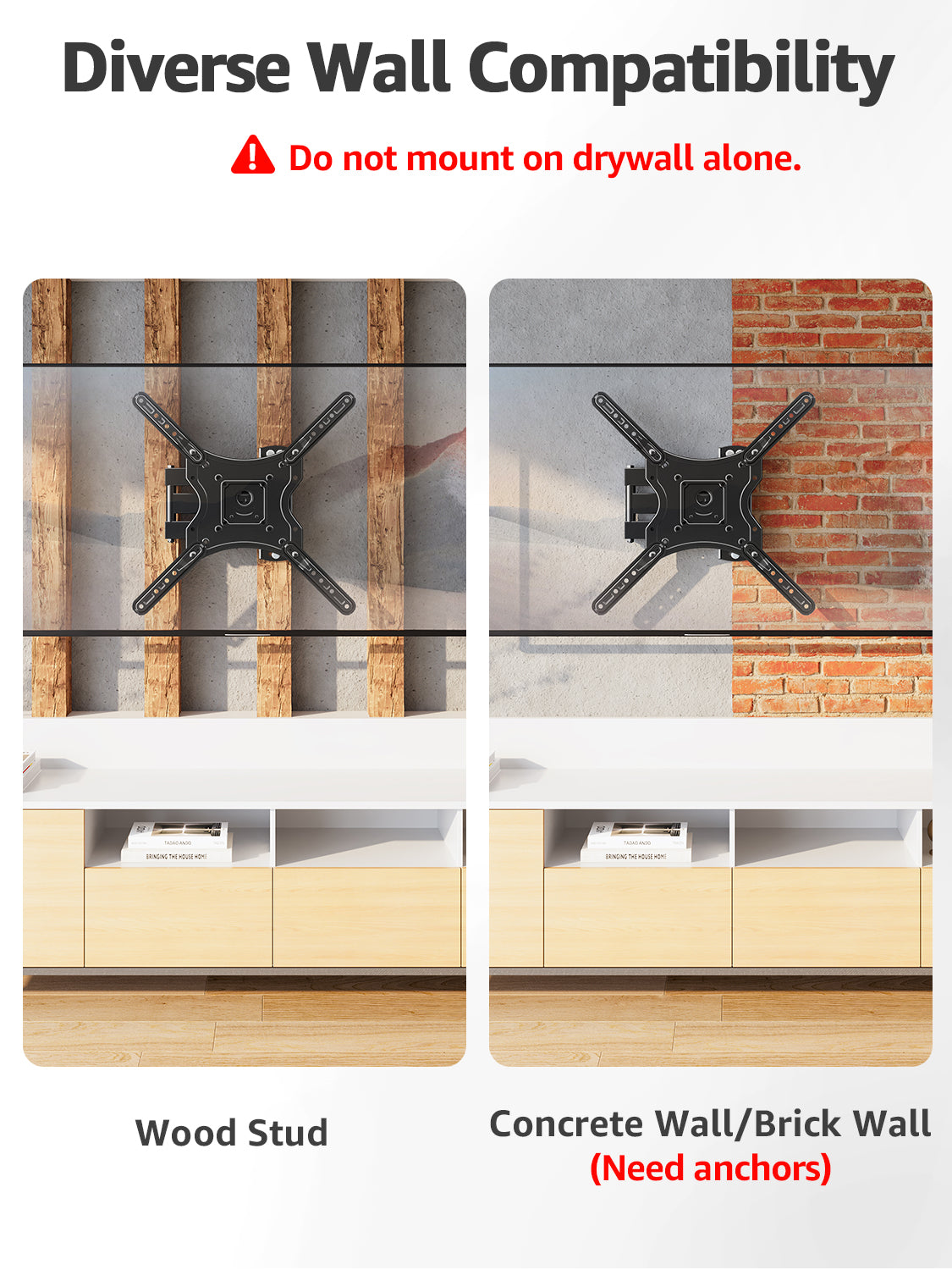 TV Wall Bracket Tv Swivel Mount Alloy Steel Wholesale Tv Mounts Holder 26-60inch MUT0074