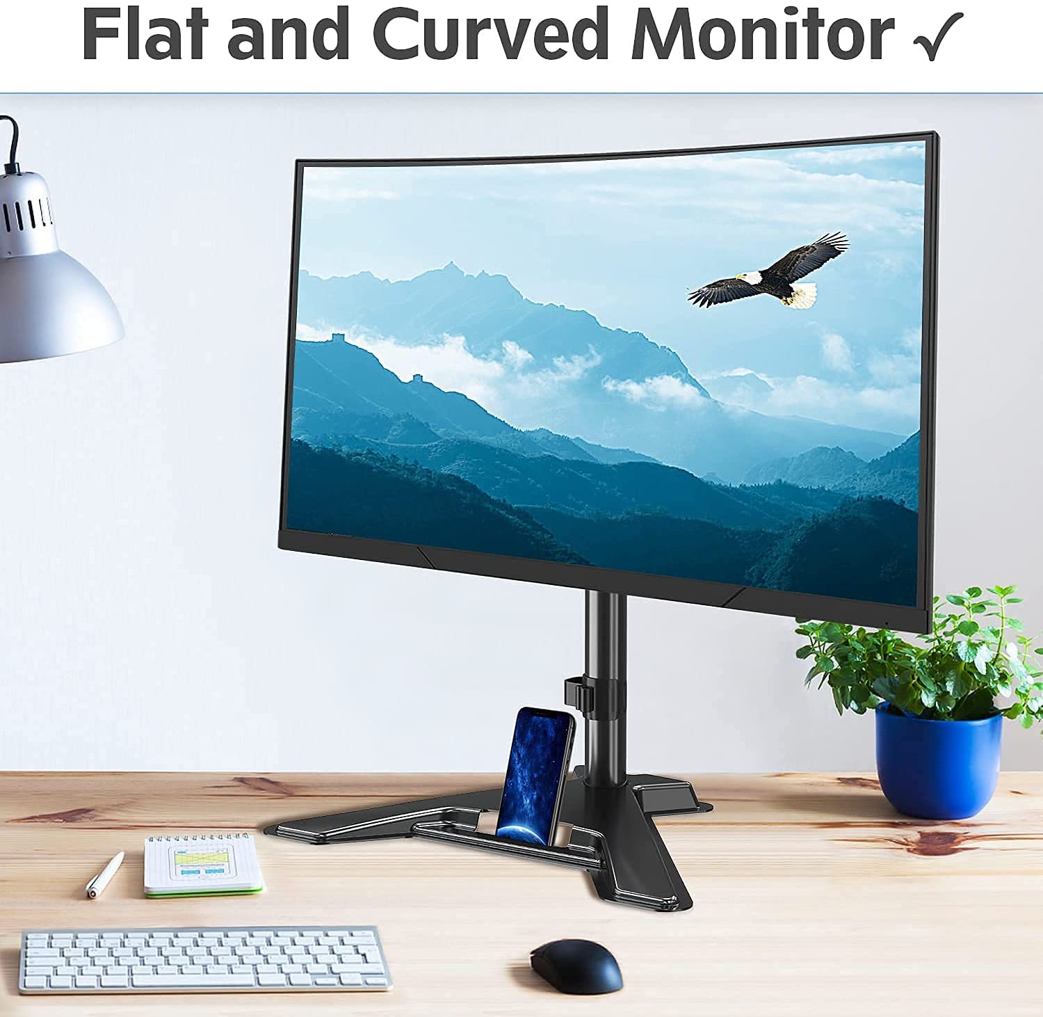 Single Monitor Desk Stand for Max 32'' Monitors MUA1001