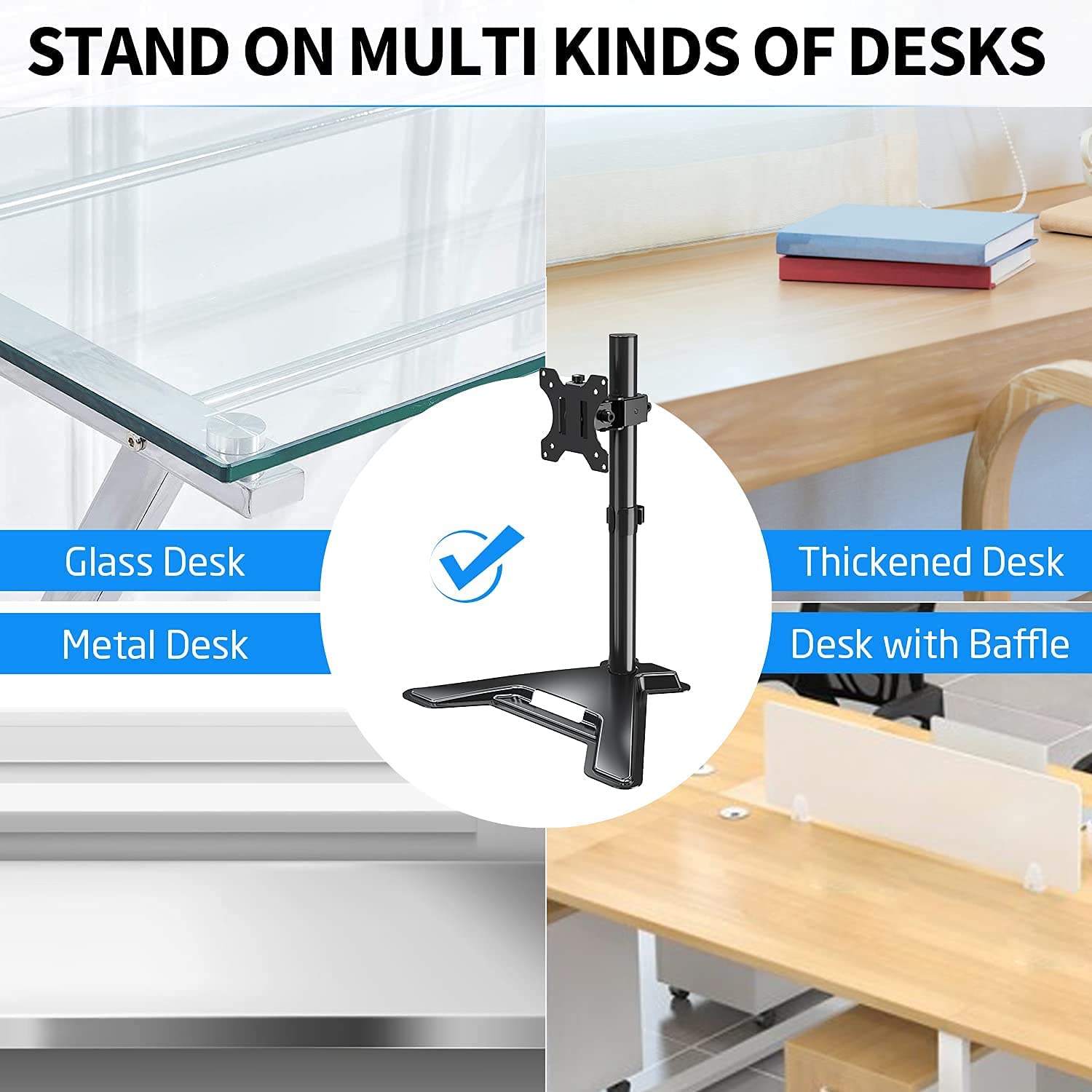 Single Monitor Desk Stand for Max 32'' Monitors MUA1001
