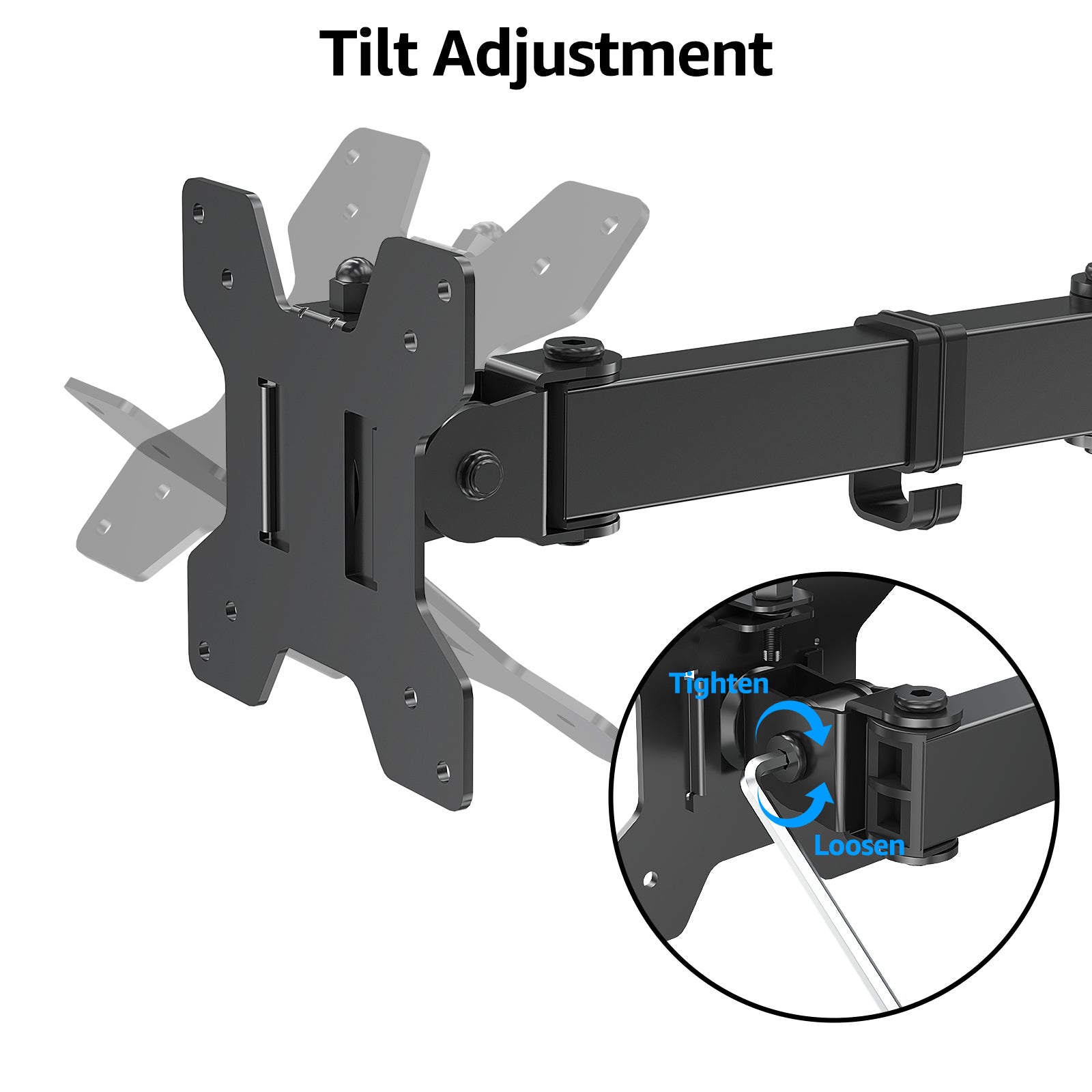 Dual Monitor Desk Stand for Max 27'' Monitors MUA1002