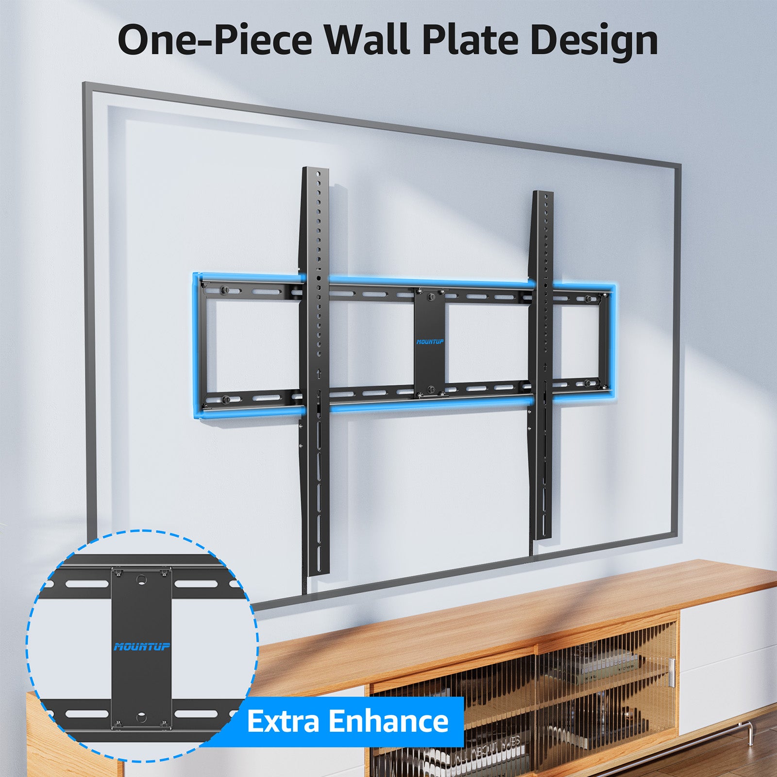 TV Rack LCD TV Wall Mount for 42-120 Inch up to 280lbs MUT0094