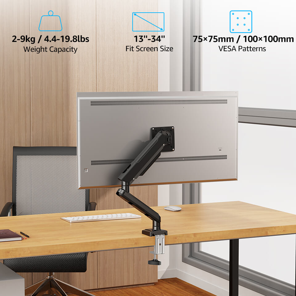 Freelift Pro Single Monitor Desk Mount for 13''-34'' Monitors MUA8011B