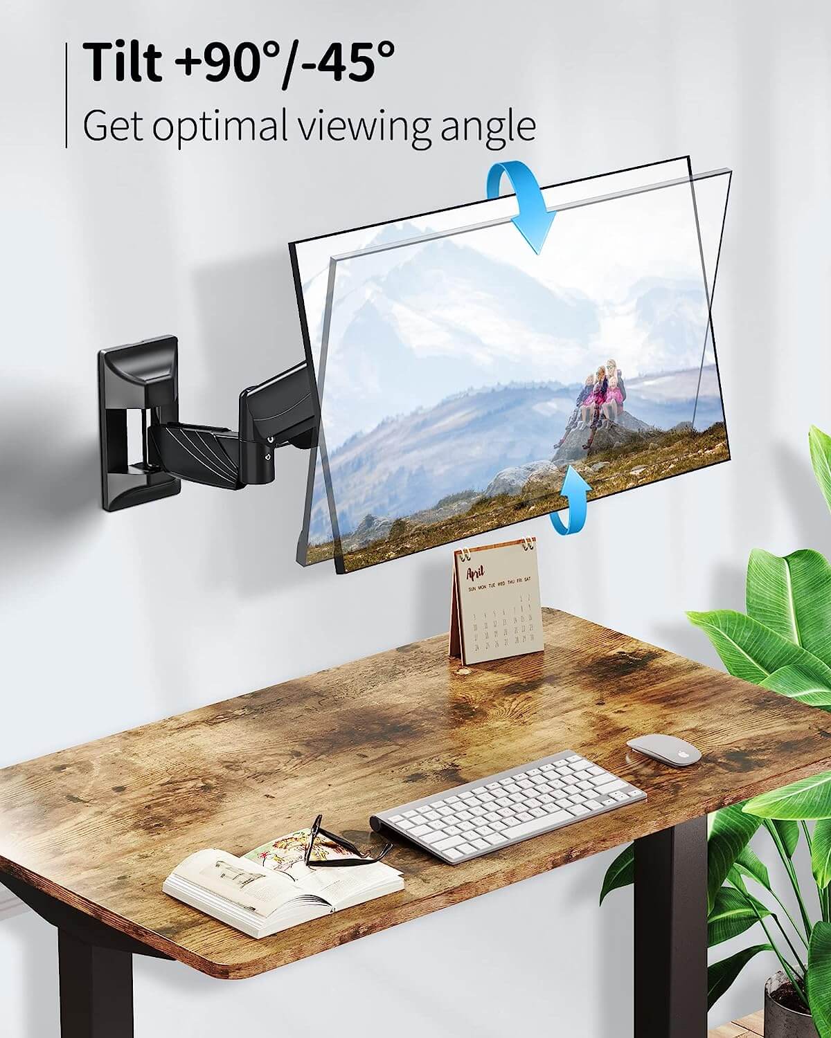 Single Monitor Wall Mount For 17"-32" Monitors MUA2007