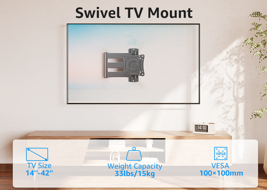 Swivel TV Wall Mount for 14''-42'' TVs E200-S