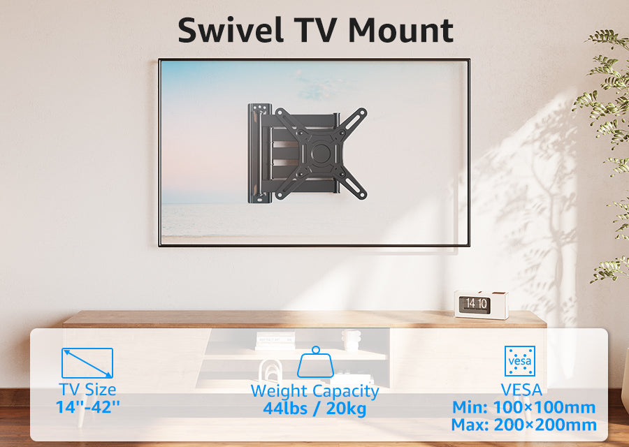 Swivel TV Wall Mount for 14''-42'' TVs V200