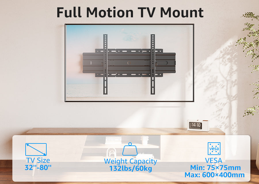TV Mount Full Motion for 32-80 Inch MUT0086