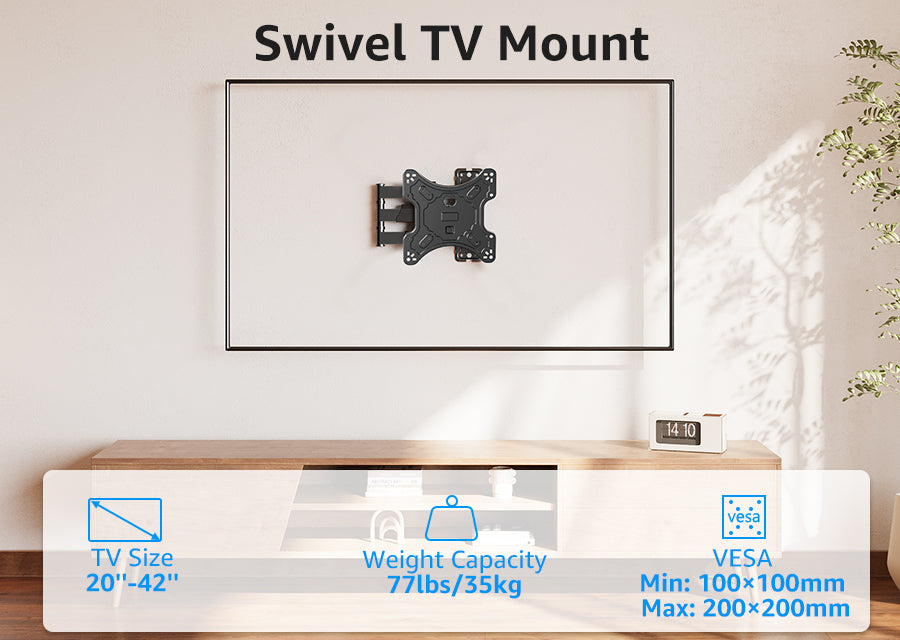 TV Wall Swivel Mount Bracket for 20''-42'' TVs MUT0079