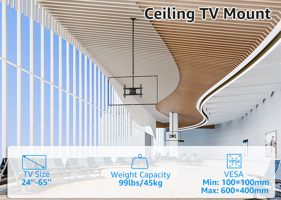 Ceiling TV Mount for 24''-65'' TVs MUT0026-25
