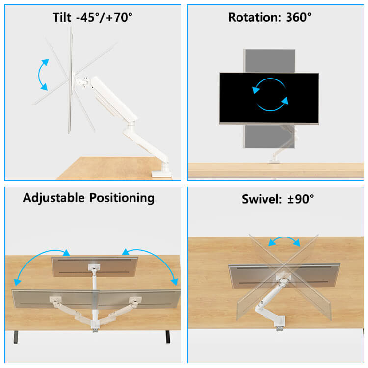 Freelift Pro Single Monitor Desk Mount for 13''-34'' Monitors MUA8011W