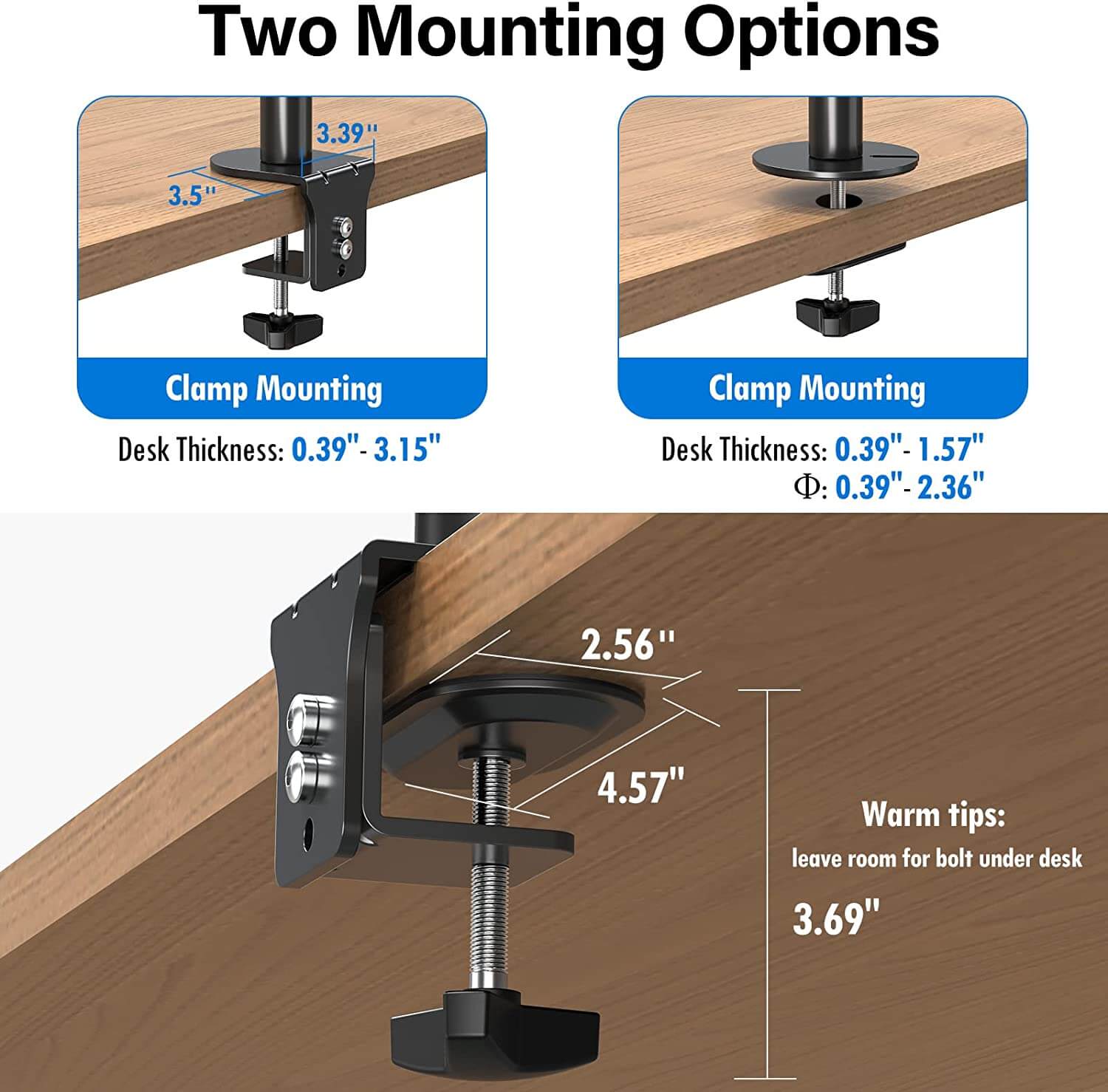 Quad Monitor Desk Mount for 13''-32'' Monitors MUA3007