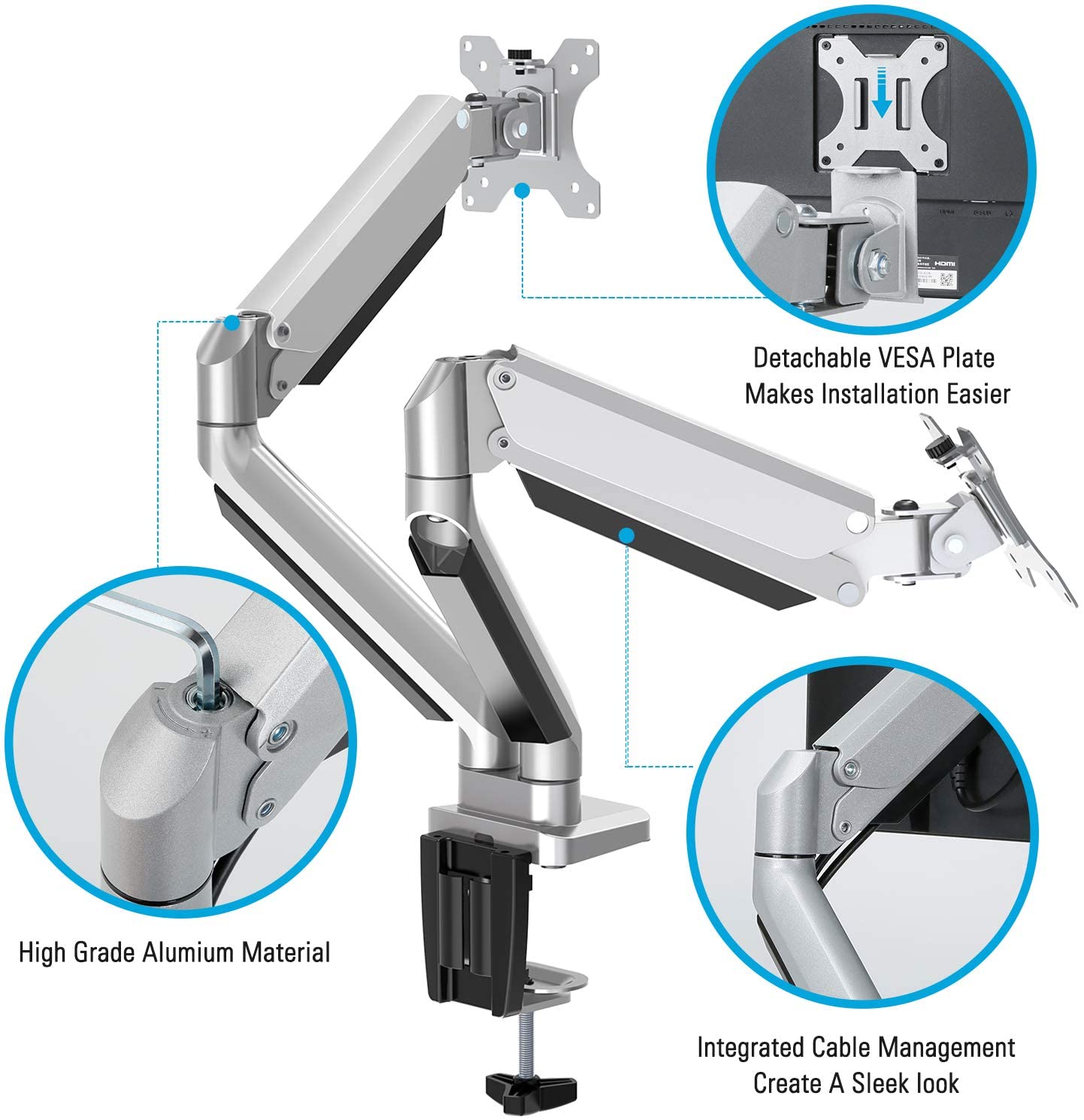 Dual Monitor Desk Mount for 17''-32'' Monitors MUA0024