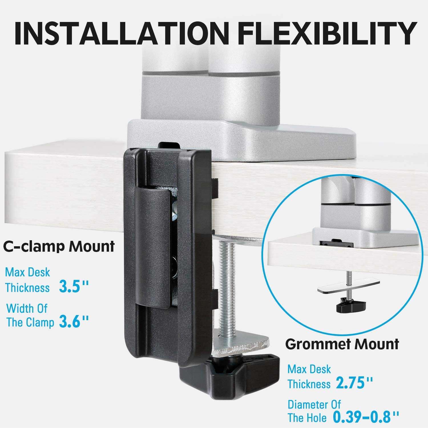 Dual Monitor Desk Mount for 17''-32'' Monitors MUA0024