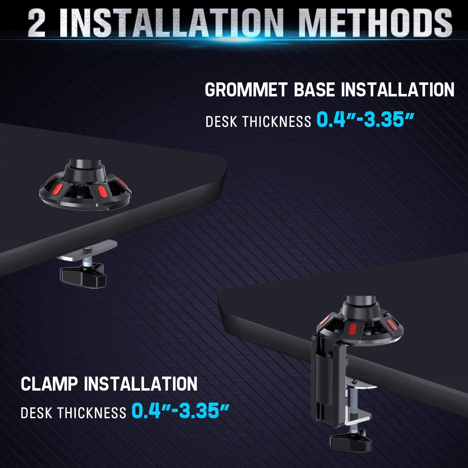 Single Monitor Desk Mount for 17''-32'' Monitors MUA0027