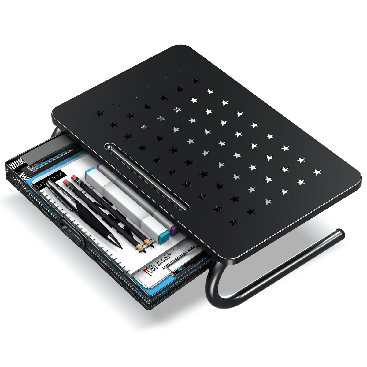 Zimilar U shaped Monitor Stand with Drawer