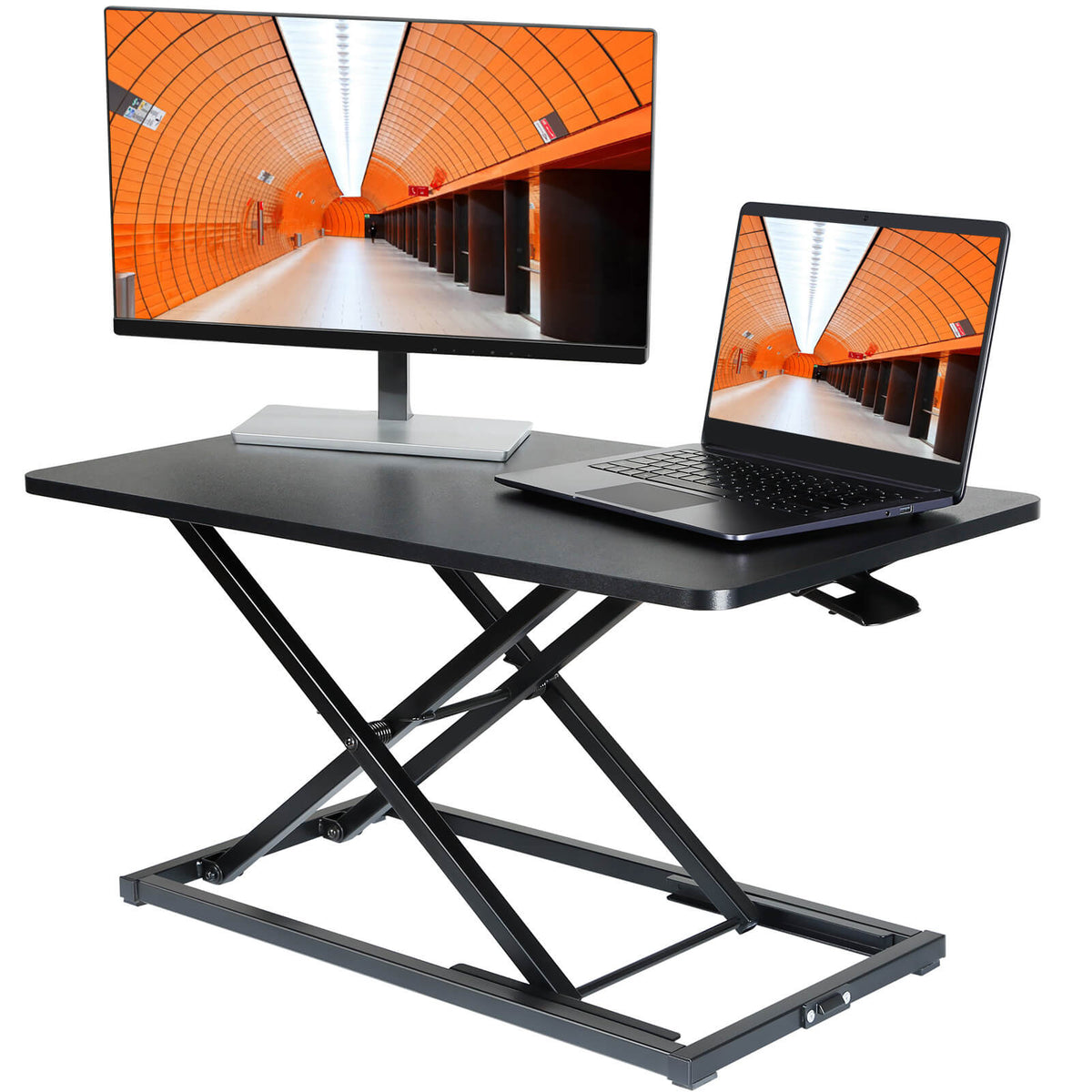 30.7" Height Adjustable Stand Up Desk with Gas Spring