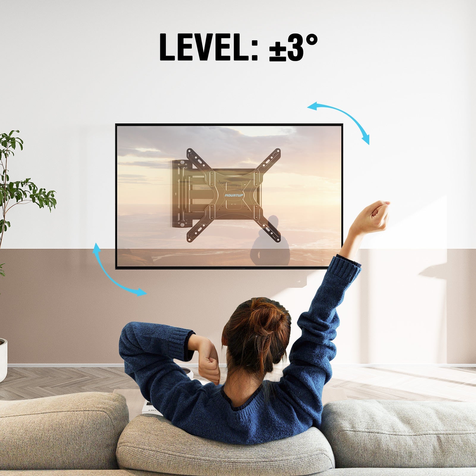Full Motion TV Mount Long Arm For 26"-65" TVs MUT0047