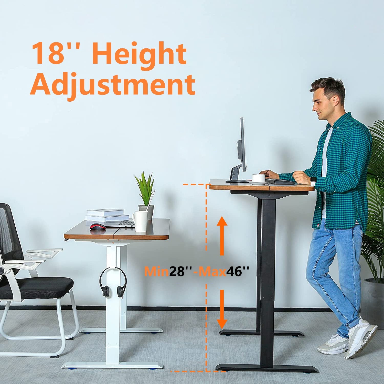 48'' Electric Sit Stand Desk