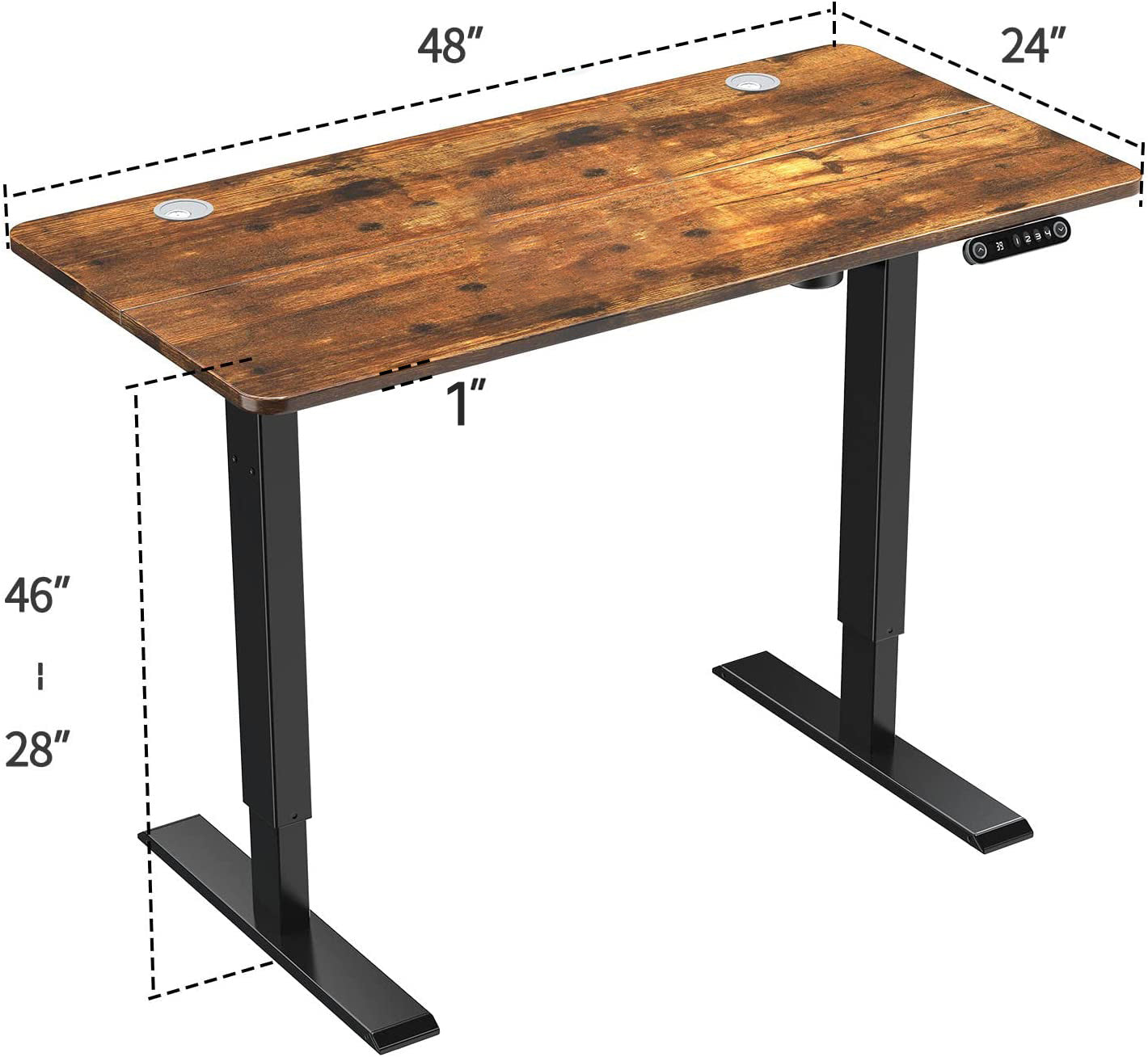 48'' Electric Sit Stand Desk