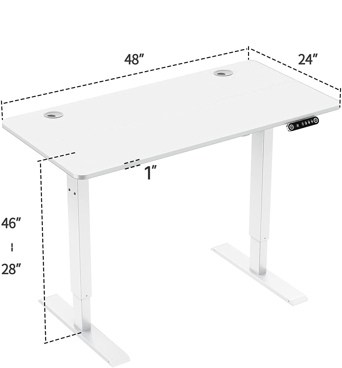 48'' Electric Sit Stand Desk