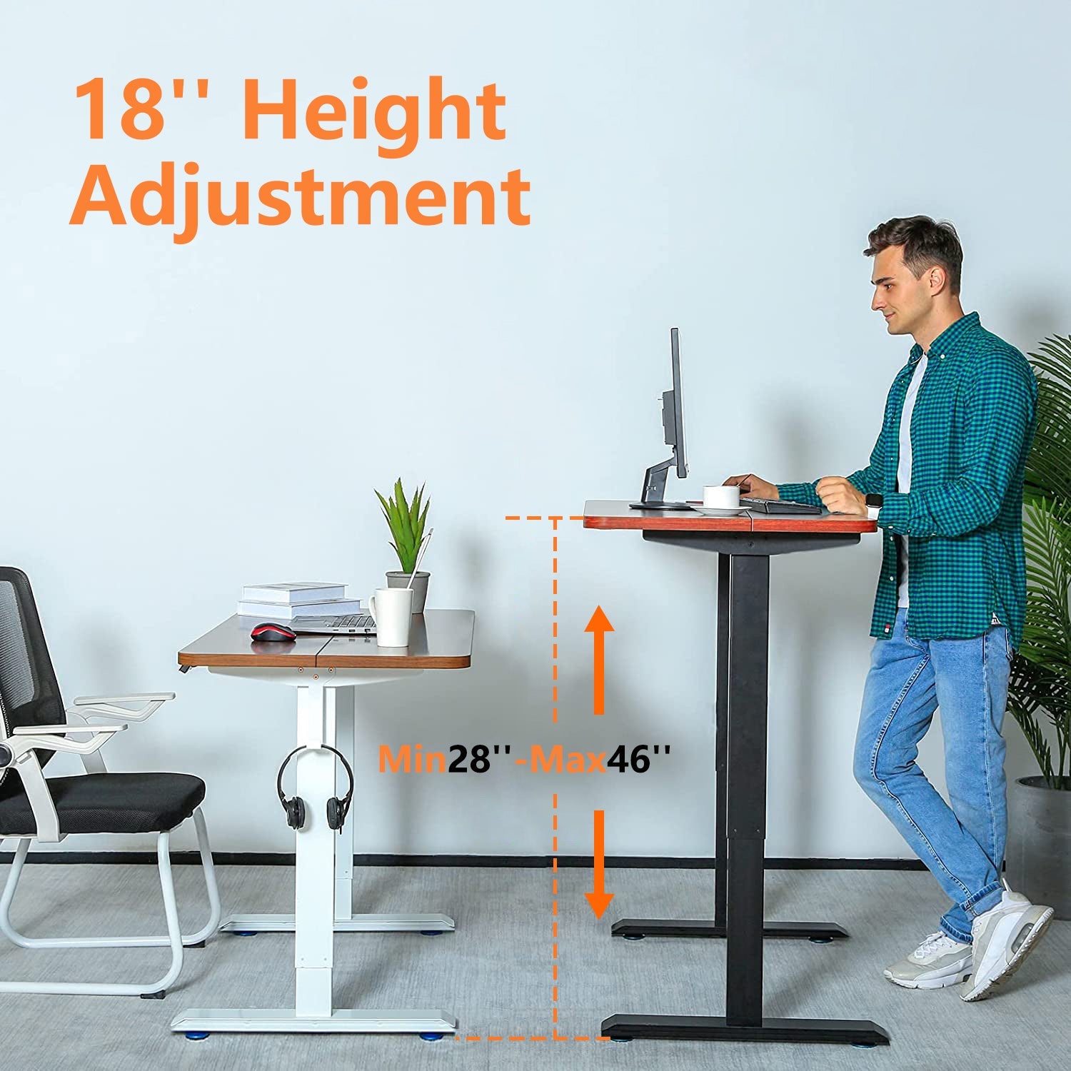 48'' Electric Sit Stand Desk