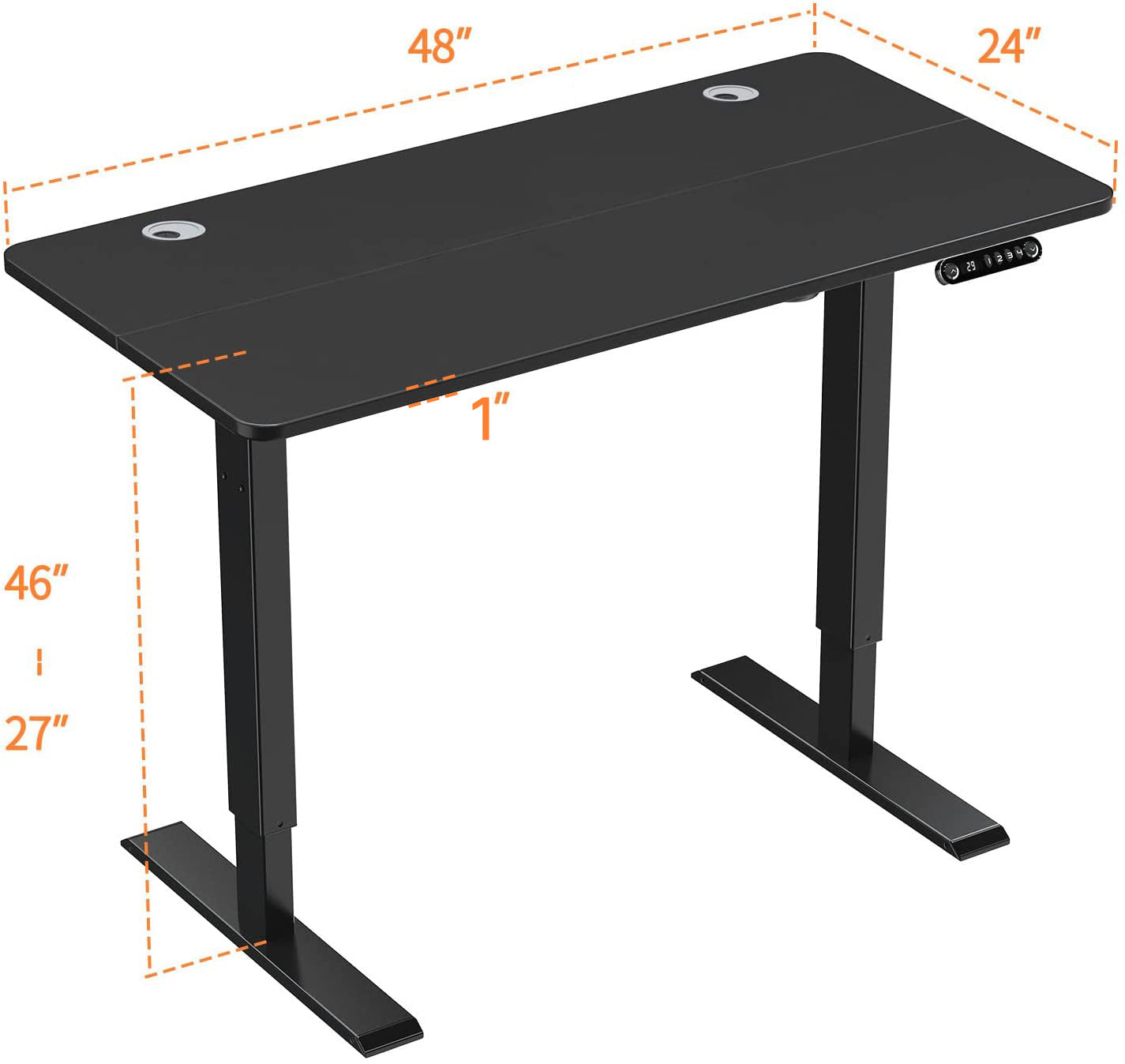 48'' Electric Sit Stand Desk