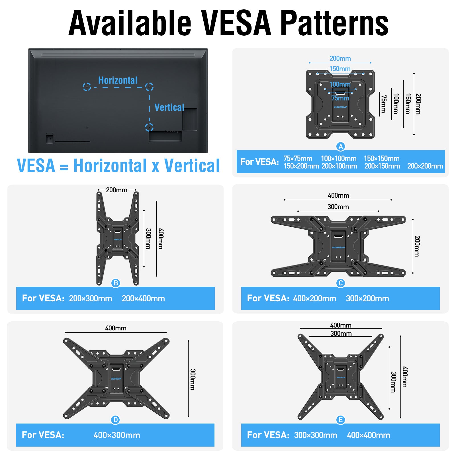 Full Motion TV Wall Mount for 22''-55" TVs MUT0065