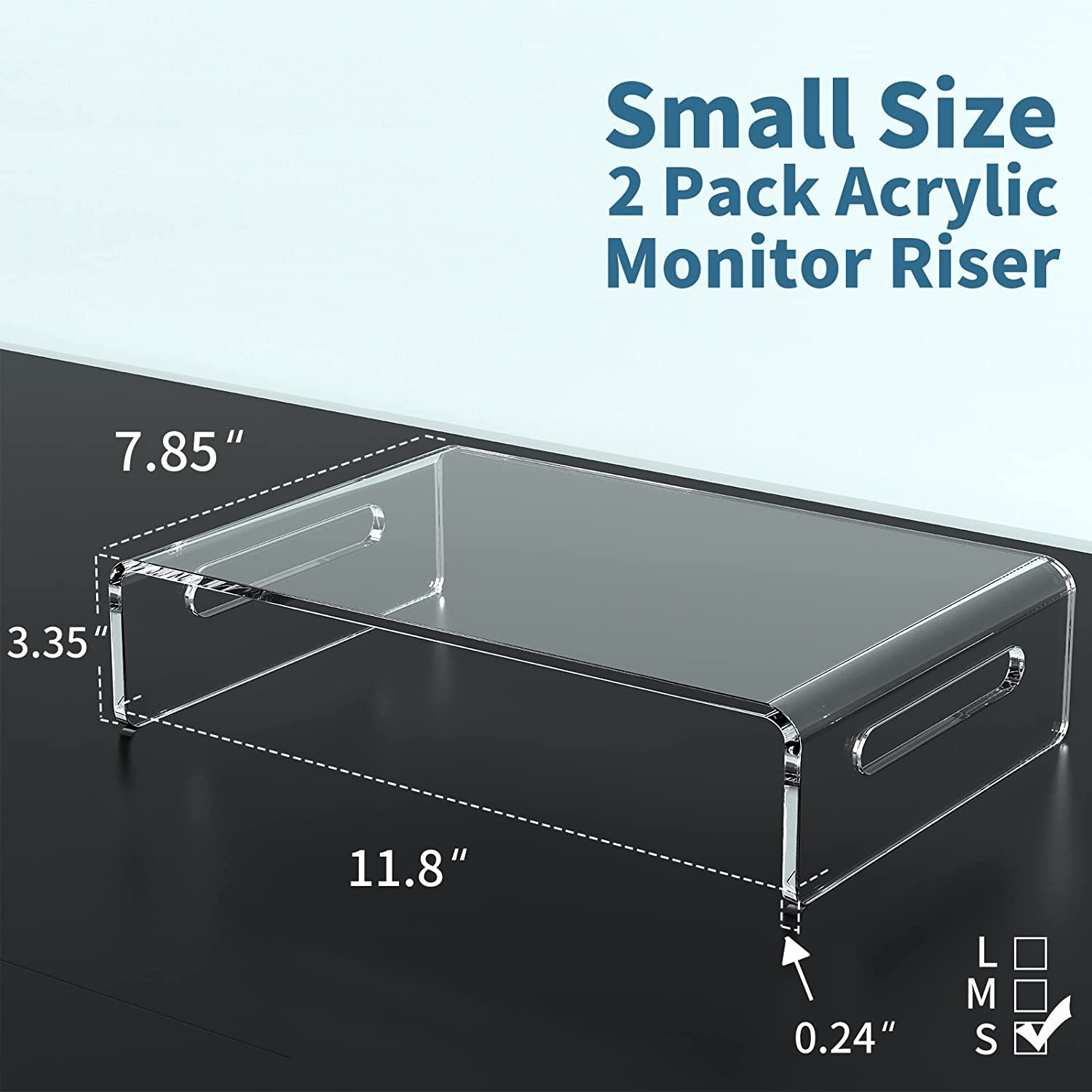Smatto Monitor Stand Riser for Computer Laptop Printe